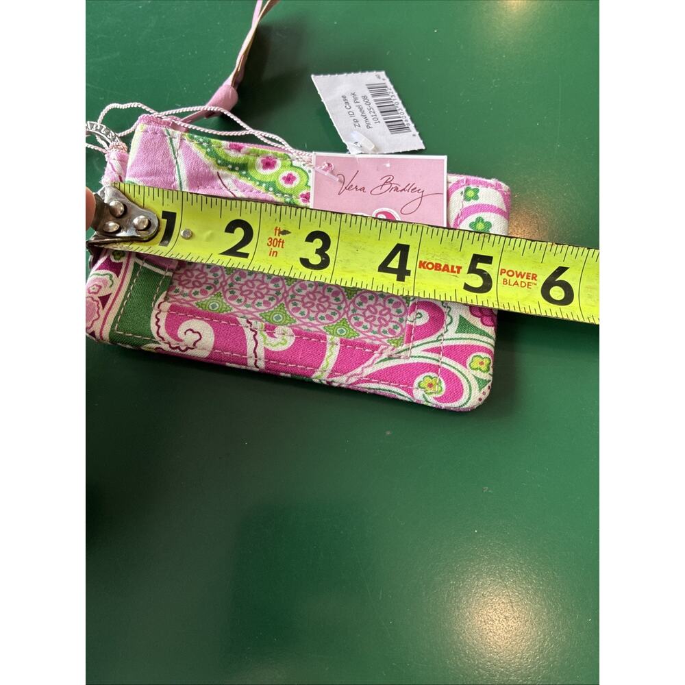Vera Bradley Pinwheel Pink Clip Zip Id Nwt - Picture 8 of 9